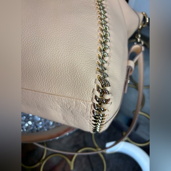 Coach 2014 Apricot whipstitch leather Prairie Satchel NWT - Picture 12 of 16